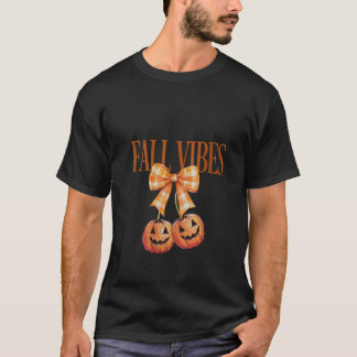 Högre höstfälla för kvinnor flickor Pumpkin Cheeri T Shirt