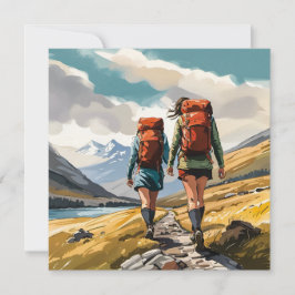 Högre i skotska högländerna julkort