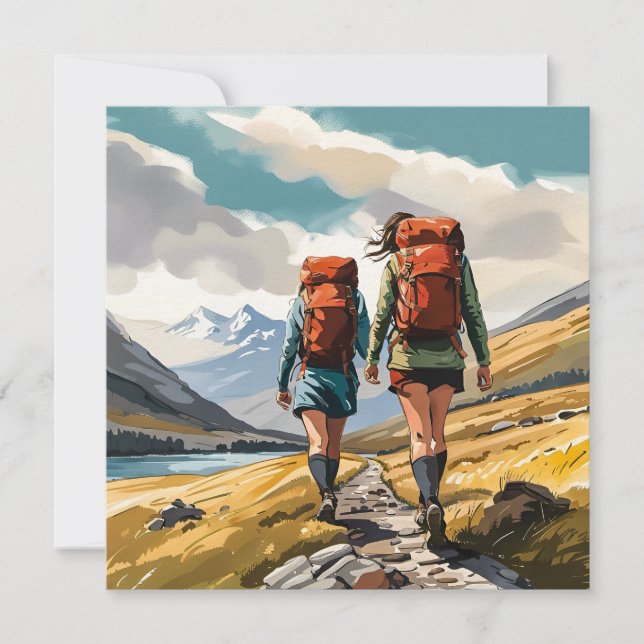 Högre i skotska högländerna julkort (Framsida)