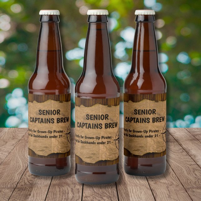 Högre kapten Brew Ölflaska Etikett (Skapare uppladdad)
