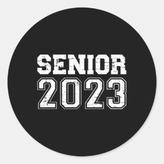 Högre klass 2023 runt klistermärke