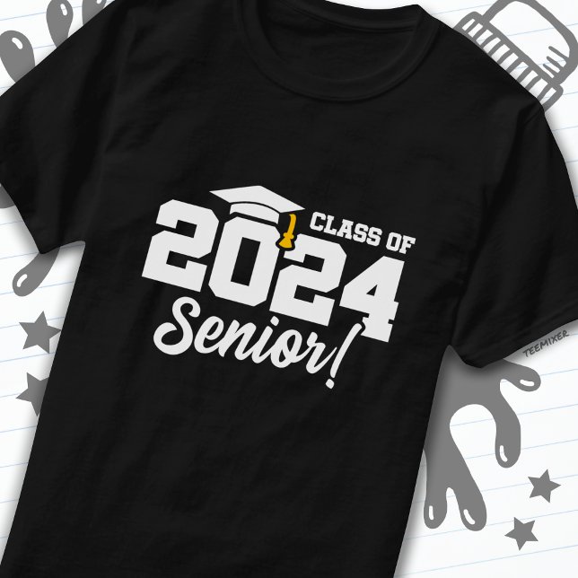 Högre klass 2024 Högre Studenten 2024 T Shirt (Skapare uppladdad)