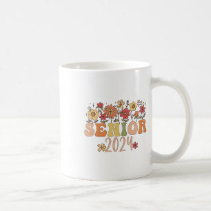 Högre klass 2024 i Groovy Retro 2024 Studenten Kaffemugg