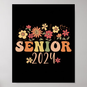 Högre klass 2024 i Groovy Retro 2024 Studenten Poster