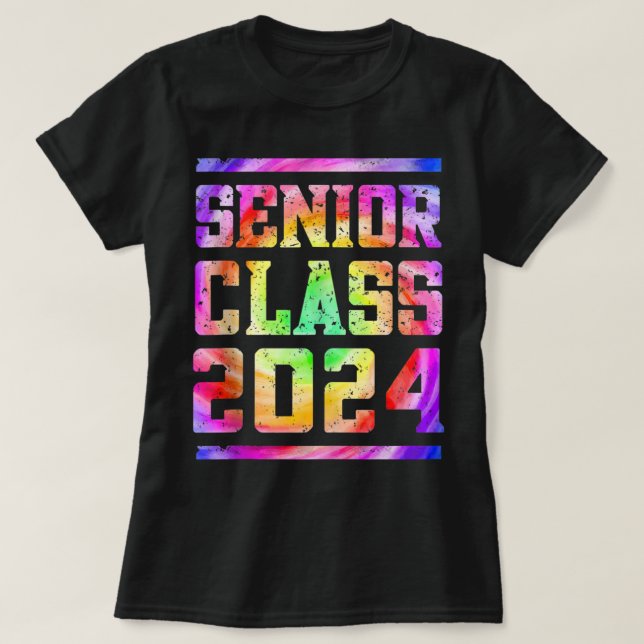 Högre klass 2024 Studenten 2024: högre tidevarv T Shirt (Design framsida)