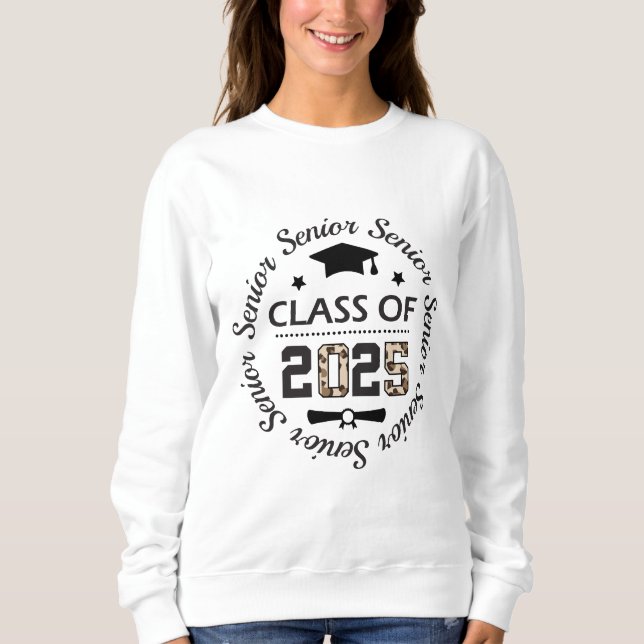 Högre klass 2025, högre Studenten-tröja T Shirt (Framsida)