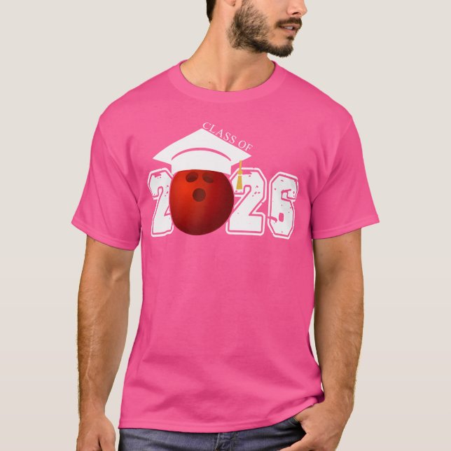 Högre klass 2026 Studenten Bowling Student T Shirt (Framsida)