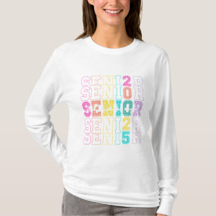 Högre klass för 2025 Pastel Långärmad Shirt T