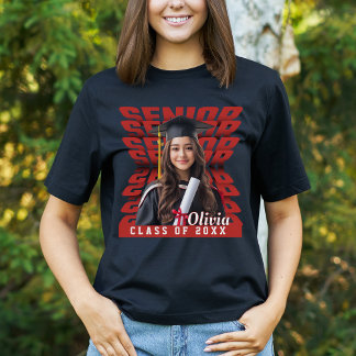 Högre klass för 2026-Personligens foto och Namn T Shirt