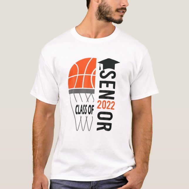 Högre klass i 2022 Studenten-basket T Shirt (Framsida)