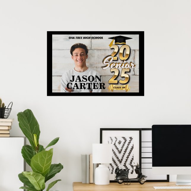 Högre klass i Student 2025 Studenten Photo Poster (Hemmakontoret)