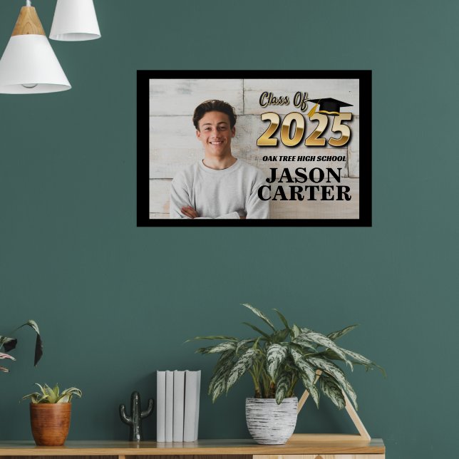 Högre klass i Student 2025 Studenten Photo Poster (Vardagsrum 1)