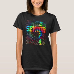 Högre klass i Studenten 2024 Tie Dye Senior 202 T Shirt