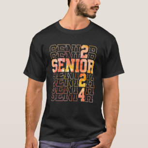 Högre klass i Studenten 2024 Tie Dye Senior 202 T Shirt