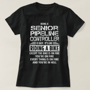 Högre kontroll för rörledning t shirt