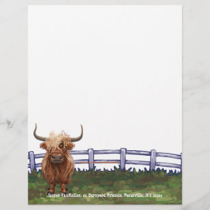 Högre land Cow Stationery