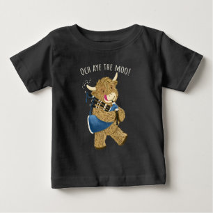 Högre land Kow och Bagpipes Says och Aye Moo! T Shirt