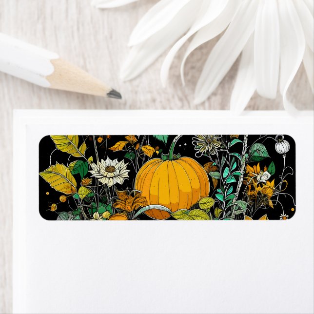 Högre liv med pumpa returadress etikett (Insitu)