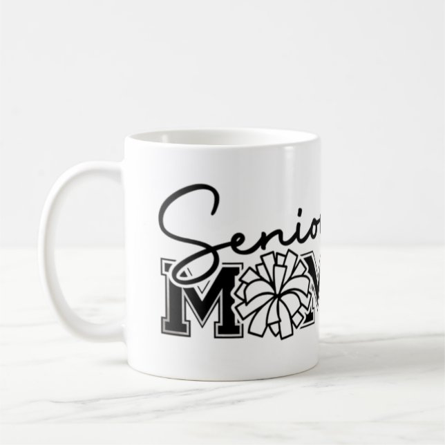 Högre Mamma Cheer Design 🎓 📣 Kaffemugg (Vänster)