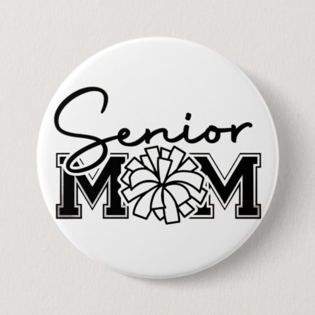 Högre Mamma Cheer Design 🎓 📣 Knapp (Framsida)