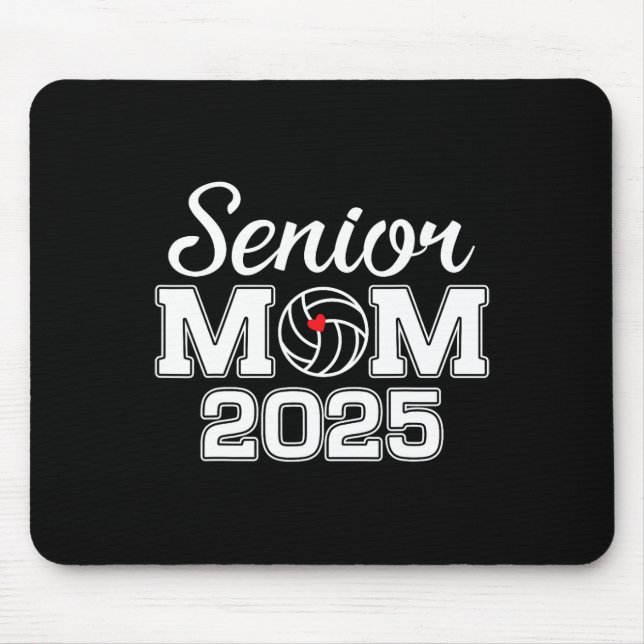 Högre Mamma Cl av 2025 Volleyball Mamma Studenten  Musmatta (Framsidan)