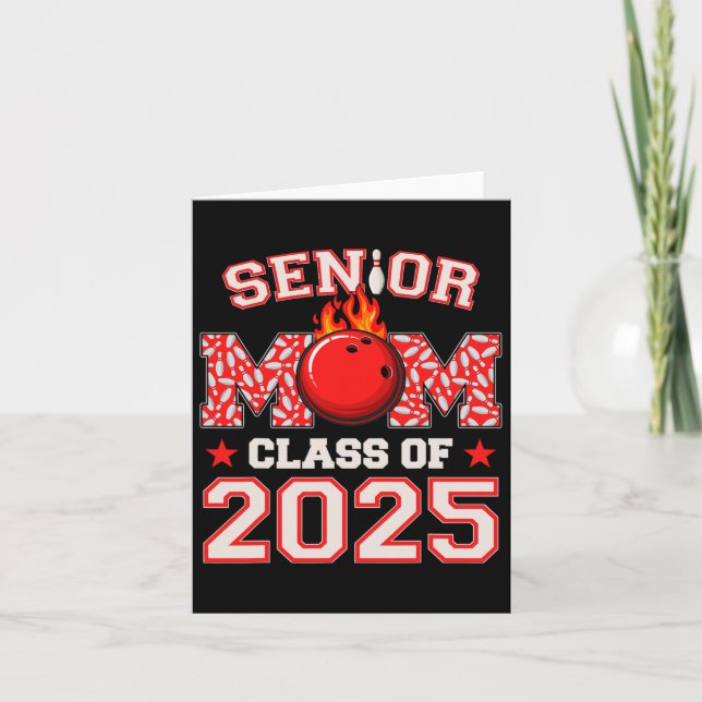 Högre Mamma Cl från 2025, Bowling Studenten Mamma  Kort (Framsida)