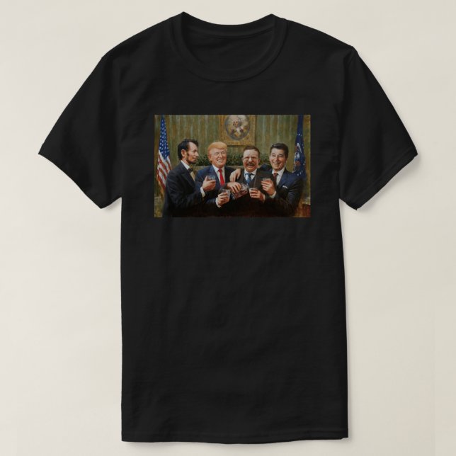 Högre medborgare, abraham lincoln, Donal Trump Pre T Shirt (Design framsida)