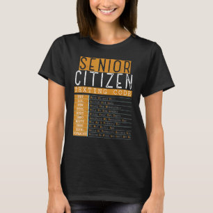 Högre medborgare Coola av textredigeringskoder far T Shirt