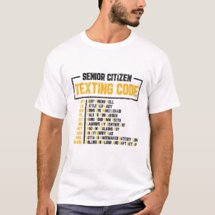 Högre medborgare Roligt för texttextimer äldre 70T T Shirt