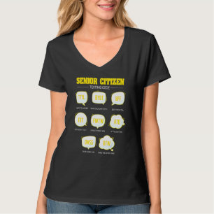 Högre medborgare Textilarkod Äldre T Shirt