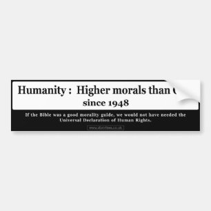 Högre moral än gudbildekal bildekal