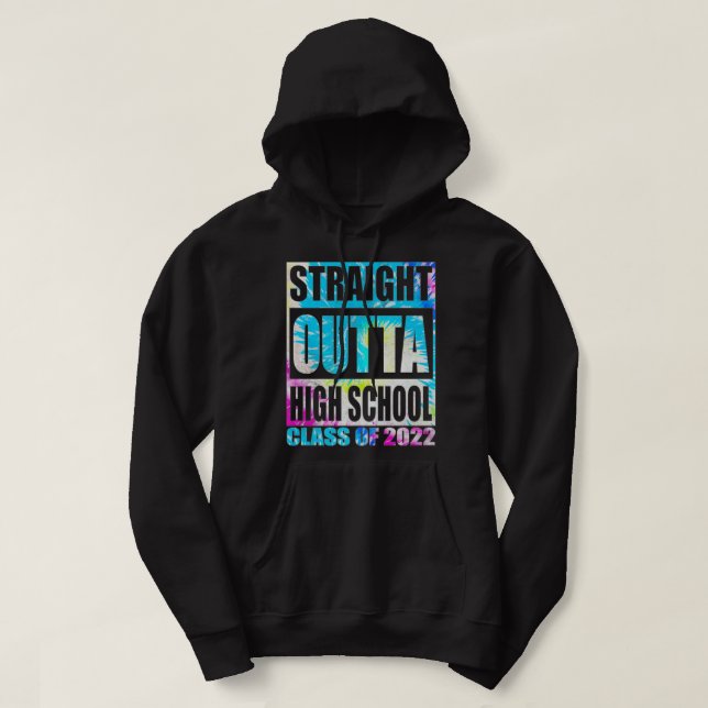 Högre Raka högstadieskolor i Studenten Hoodie (Design framsida)