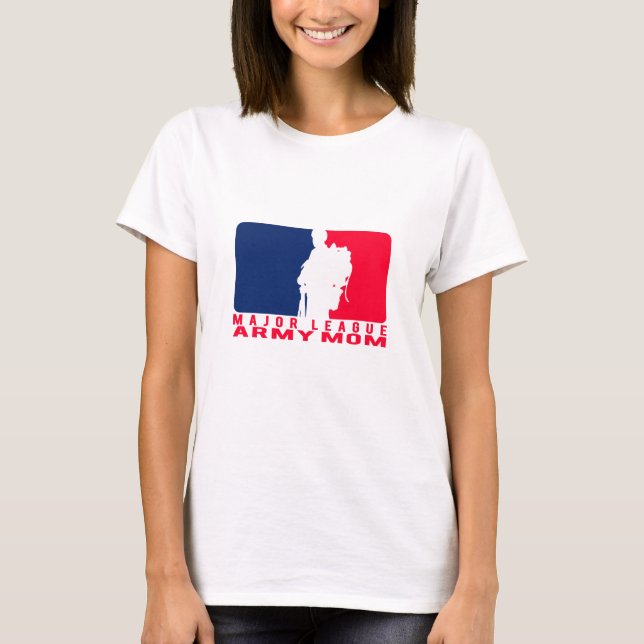 Högre seriearmémamma t-shirt (Framsida)