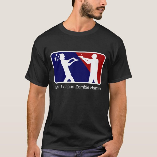 Högre serieZombiejägare Tee Shirt (Framsida)