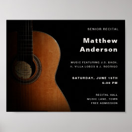 Högre skäl Guitar Music Cont Modern Poster