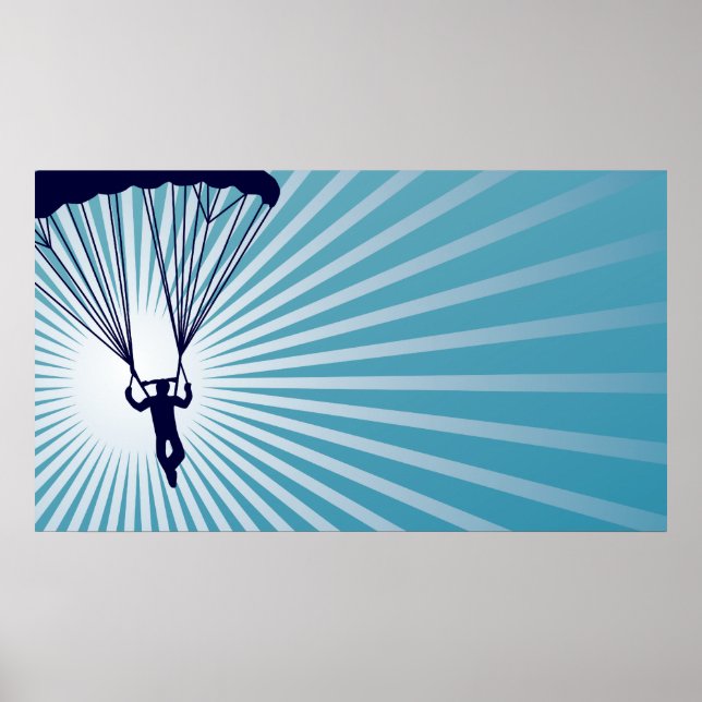 Högre skydykning i himlar poster (Framsidan)