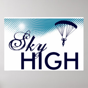 Högre skydykning i himlar poster