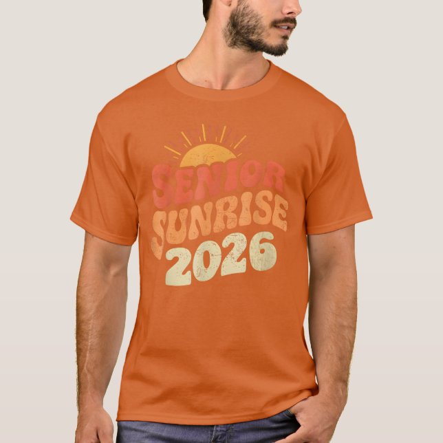 Högre soluppgång 2026 Studenten Min sista första d T Shirt (Framsida)