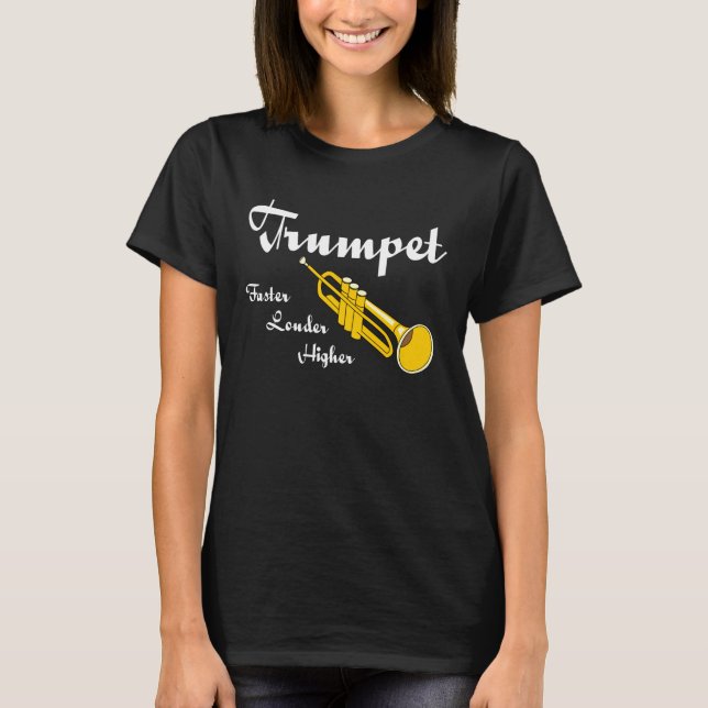 Högre trumpet t shirt (Framsida)