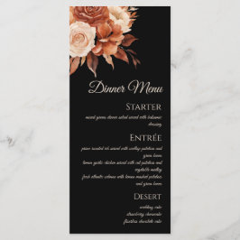 Högre vattenfärg, höst - Bröllop-meny - Meny