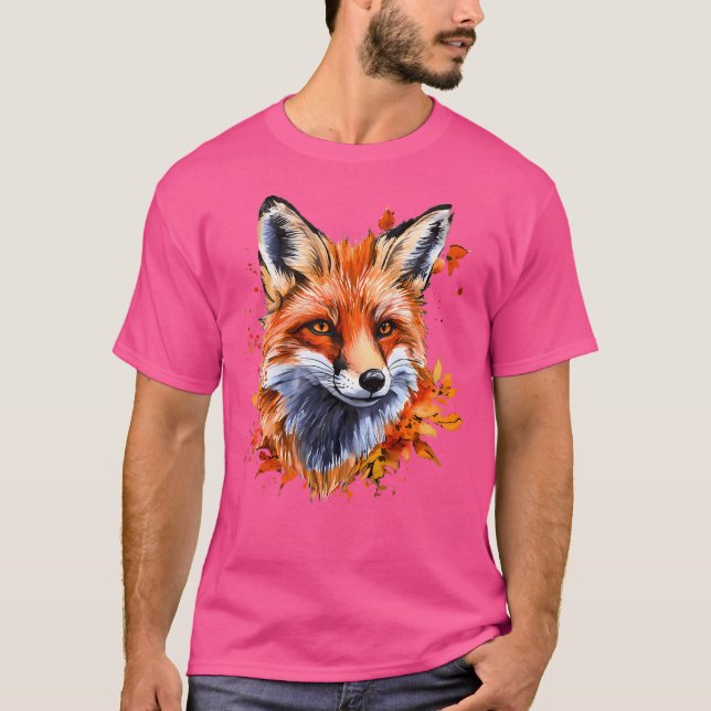 Högre vattenfärgsfot t shirt (Framsida)