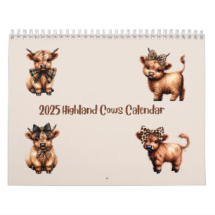 Högrelandskor med Bows 2025-kalender Kalender