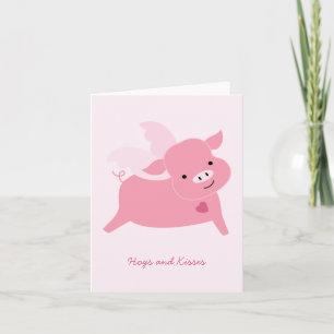 Hogs- och kyssvalentin kort för dag