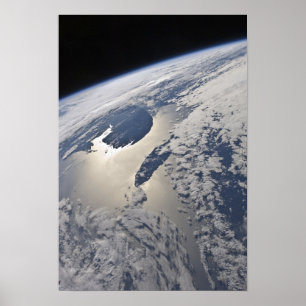 Högskalig syn på gasformiga Peninsulan Poster