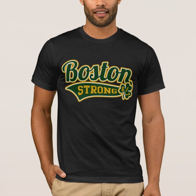 Högskola för Boston stark basebollarenaShamrock T Shirt (Framsida)