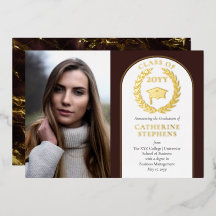 Högskola | Universitetsfoto Maroon Guld Examen