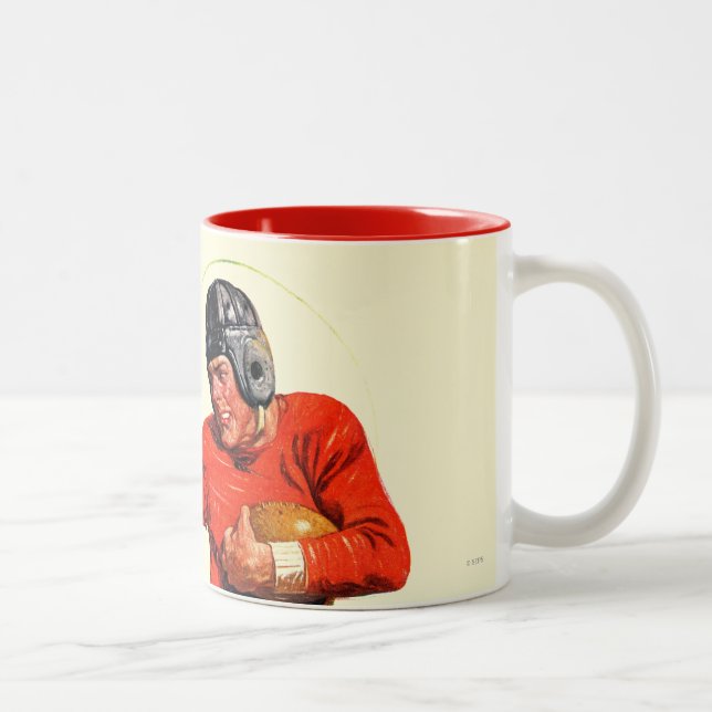 Högskolafotboll Två-Tonad Mugg (Höger)