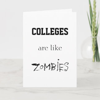 HÖGSKOLAR ÄR LIKA ZOMBIES KORT