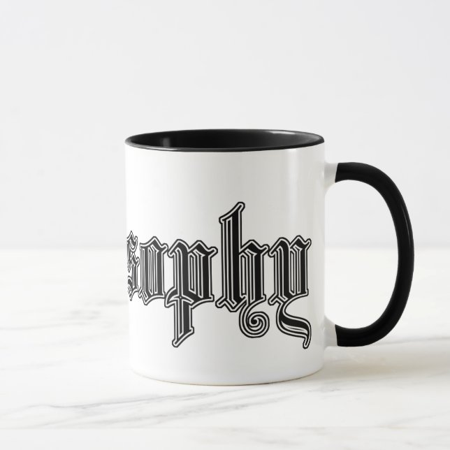 högskolastudiemugg "filosofi ", mugg (Höger)