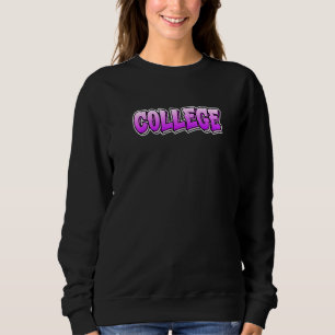Högskole Graffiti Stil Design Som Säger Högskola T Shirt